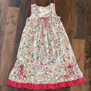 April Cornell Red Casual Sleeveless Sundress